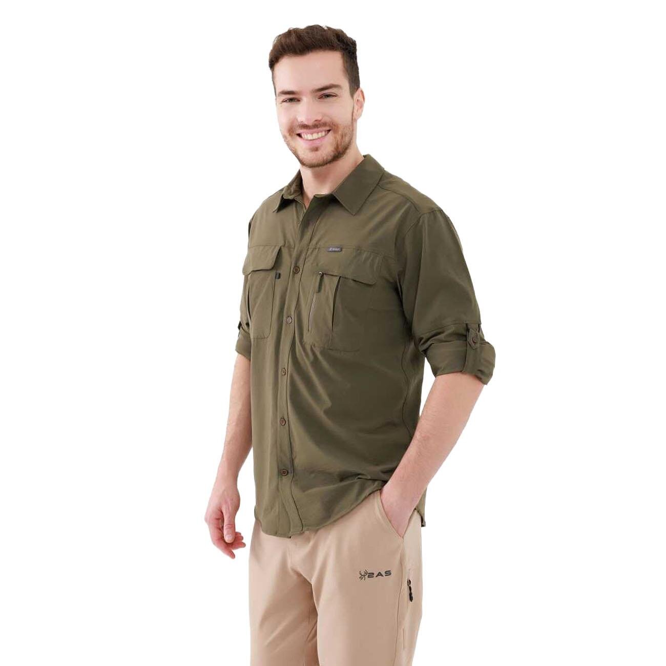 2AS 2asgibmfbss24 Gibson Gömlek Haki - 2