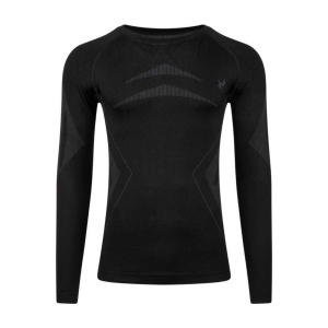 2AS 2ASHSBMFBFW23 Heatwave Seamless Baselayer Üst İçilk Siyah-Gri - 2AS