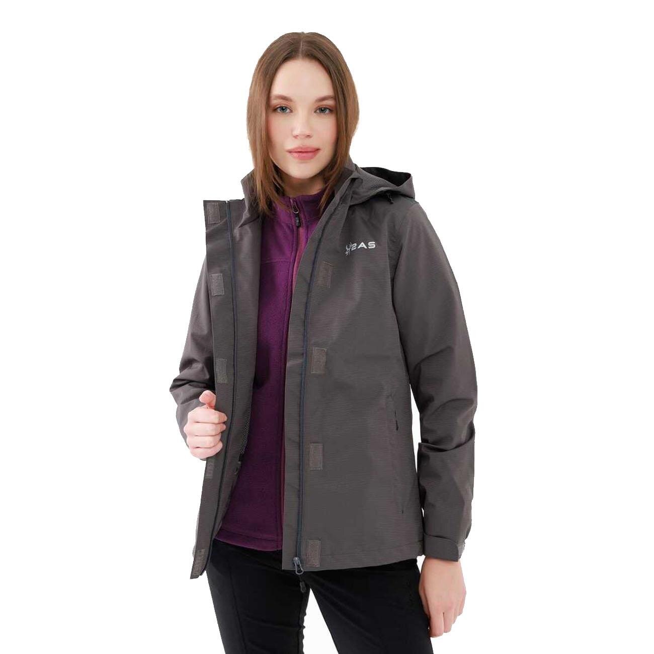 2AS 2ASTNYWFBFW23 Tınker III Kadın Yağmurluk Antrasit - 1