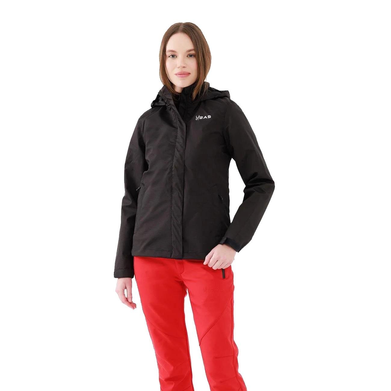 2AS 2ASTNYWFBFW23 Tınker III Kadın Yağmurluk Siyah - 4