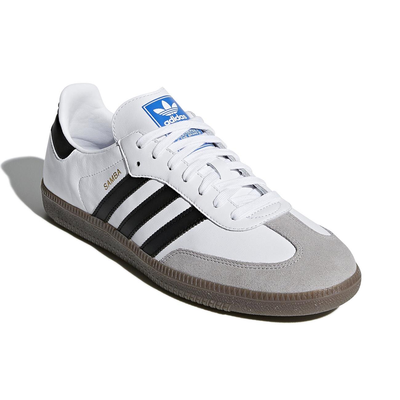 Adidas B75806 Samba Og Spor Ayakkabı Beyaz-Siyah - 3