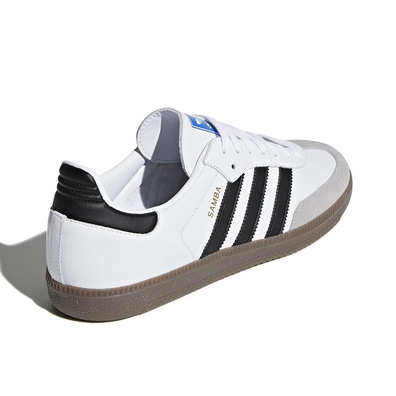 Adidas B75806 Samba Og Spor Ayakkabı Beyaz-Siyah - 4