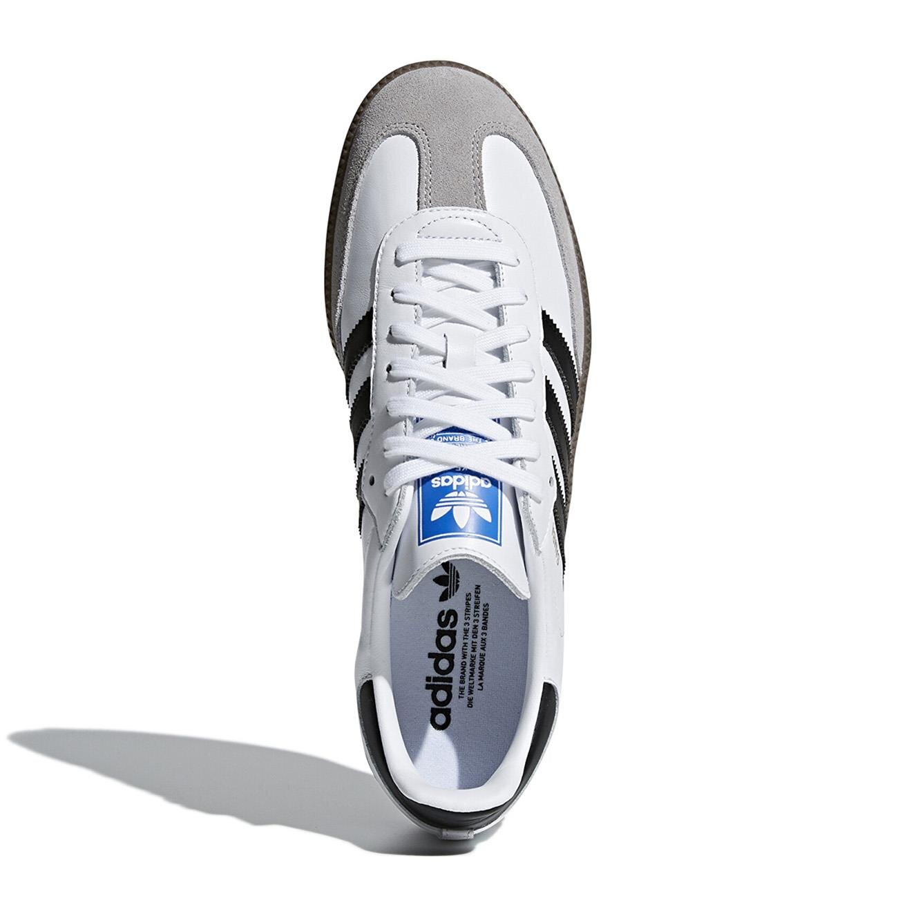 Adidas B75806 Samba Og Spor Ayakkabı Beyaz-Siyah - 5