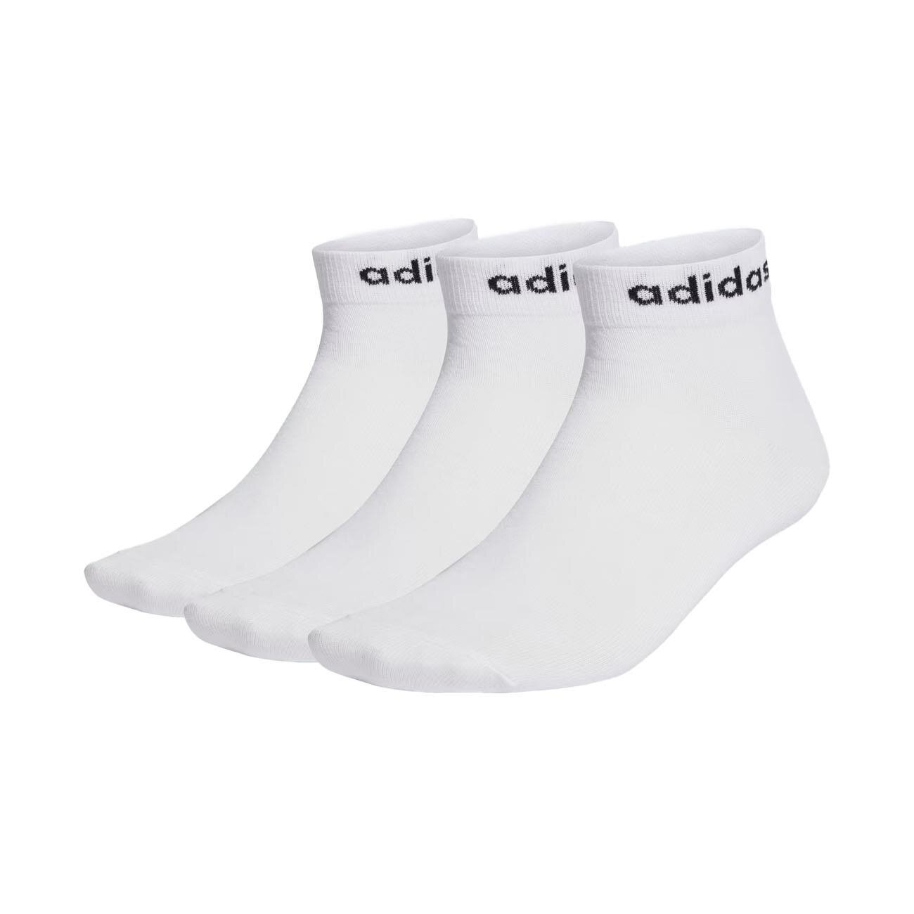 Adidas HT3451 T Lin Ankle 3P Erkek Çorap Beyaz - 1