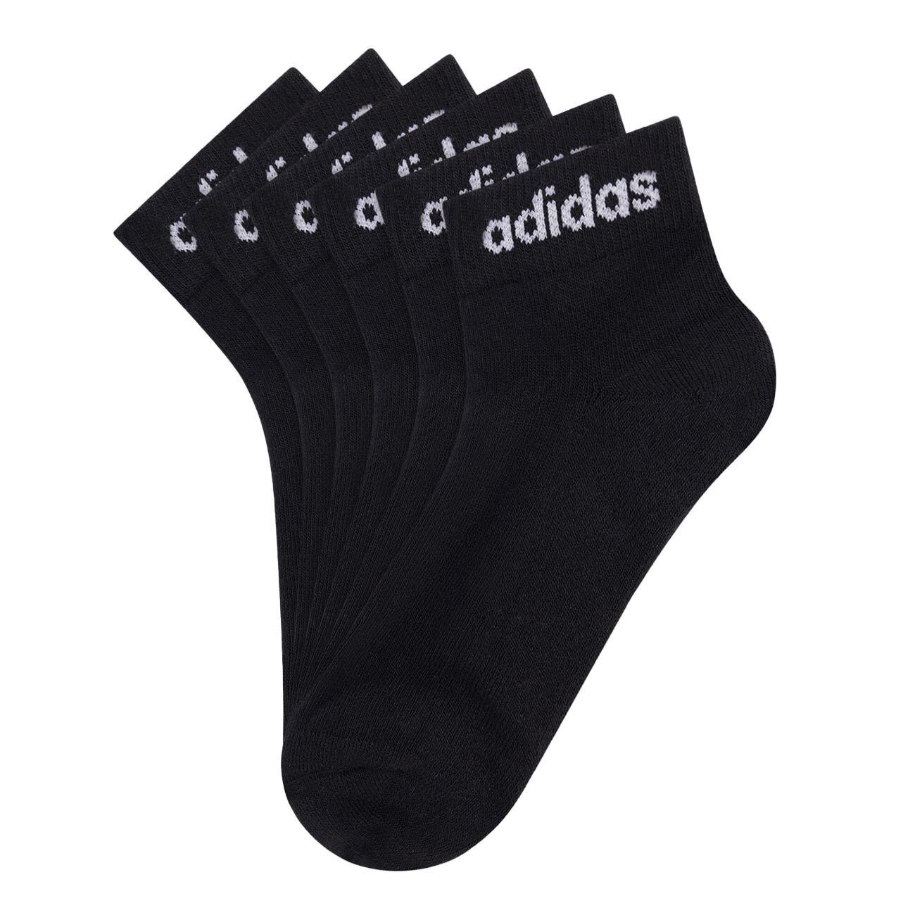 Adidas Ic1303 C Lin Ankle 3P Çorap Siyah - 1