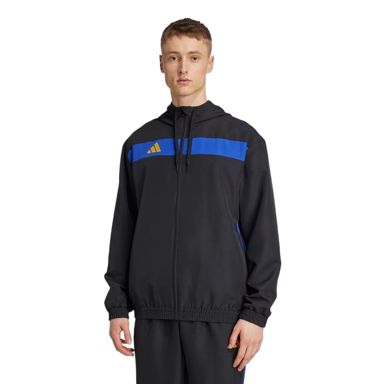 Adidas JX2222 Tiro Essentials Woven Hoodie Ceket Siyah - 2