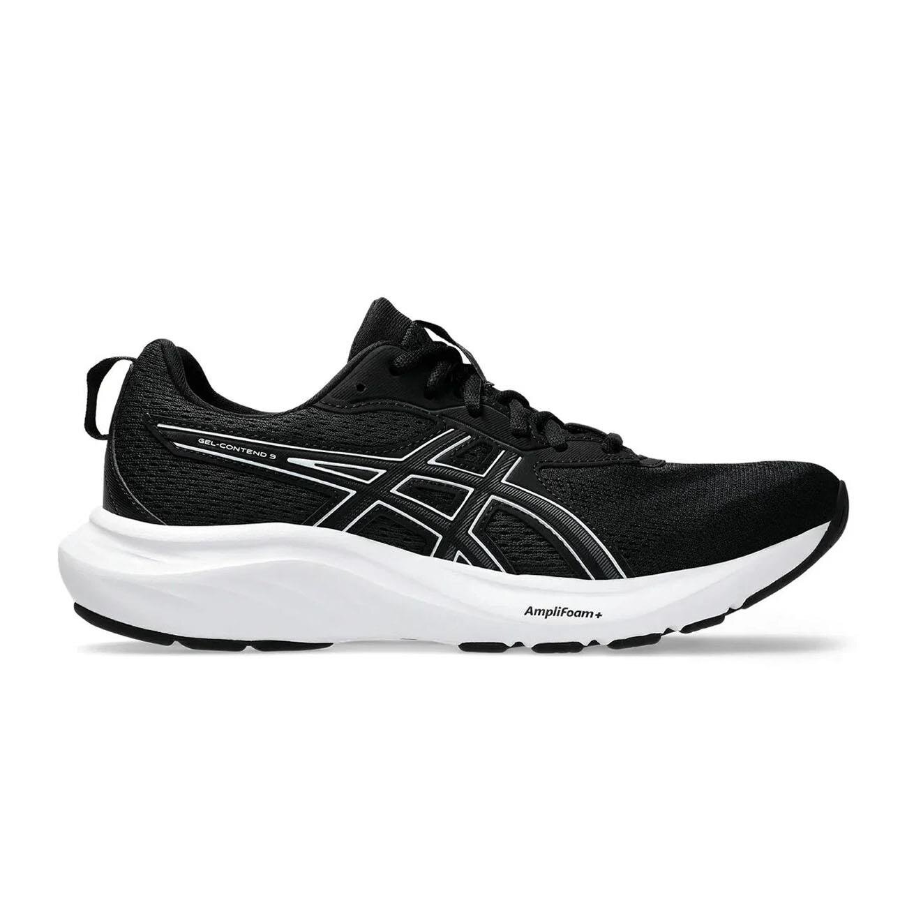 Asics 1012B681 Gel-Contend 9 Spor Ayakkabı Siyah-Beyaz - 1