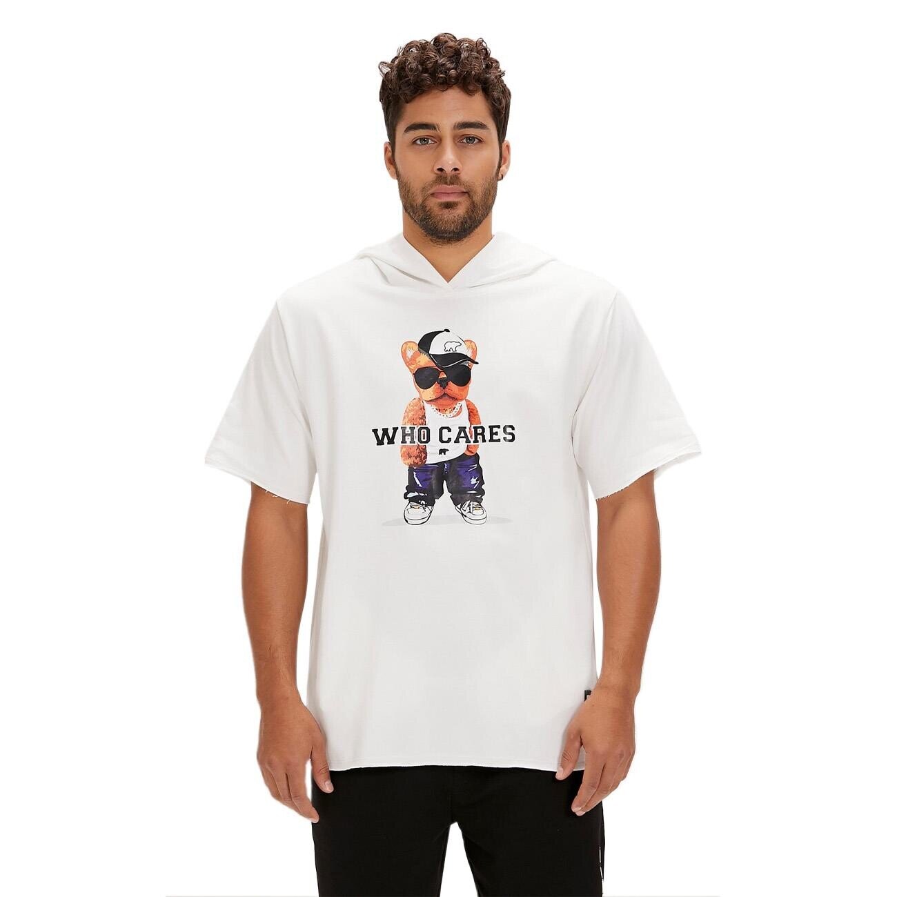 Bad Bear 24.01.12.002 Mood Hoodie T-Shirt Beyaz - 1