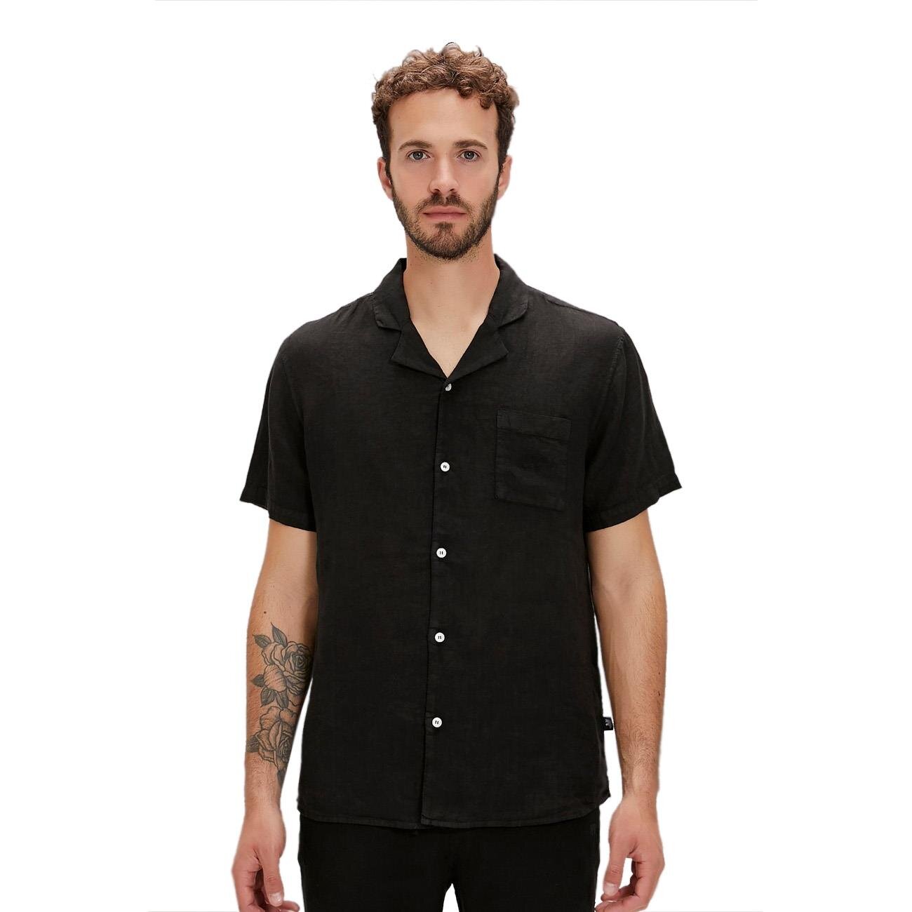 Bad Bear 24.01.30.002 Lyne Shirt Siyah - 1