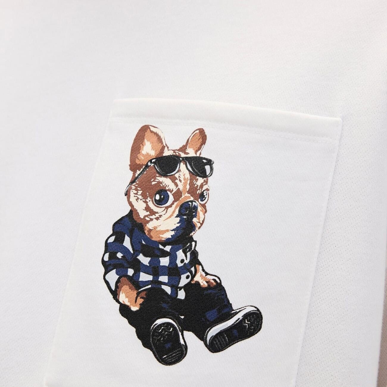 Bad Bear 24.02.12.015 Javed Crewneck Sweatshirt Beyaz - 4