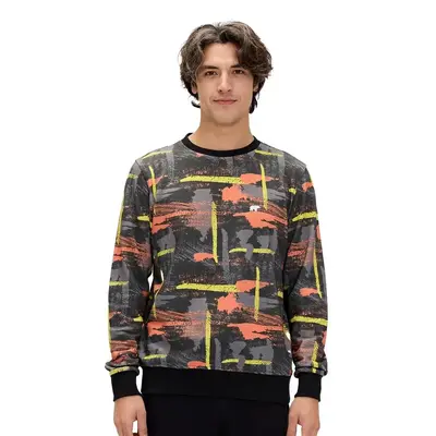 Bad Bear 24.02.12.017 Flame Crewneck Sweatshirt Siyah - Bad Bear
