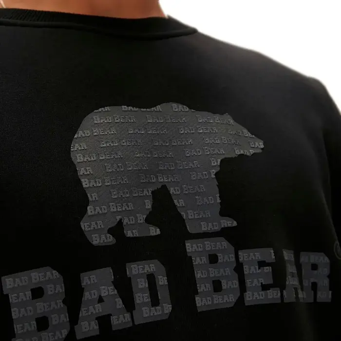 Bad Bear Logo Crewneck Sweatshirt Siyah - 3