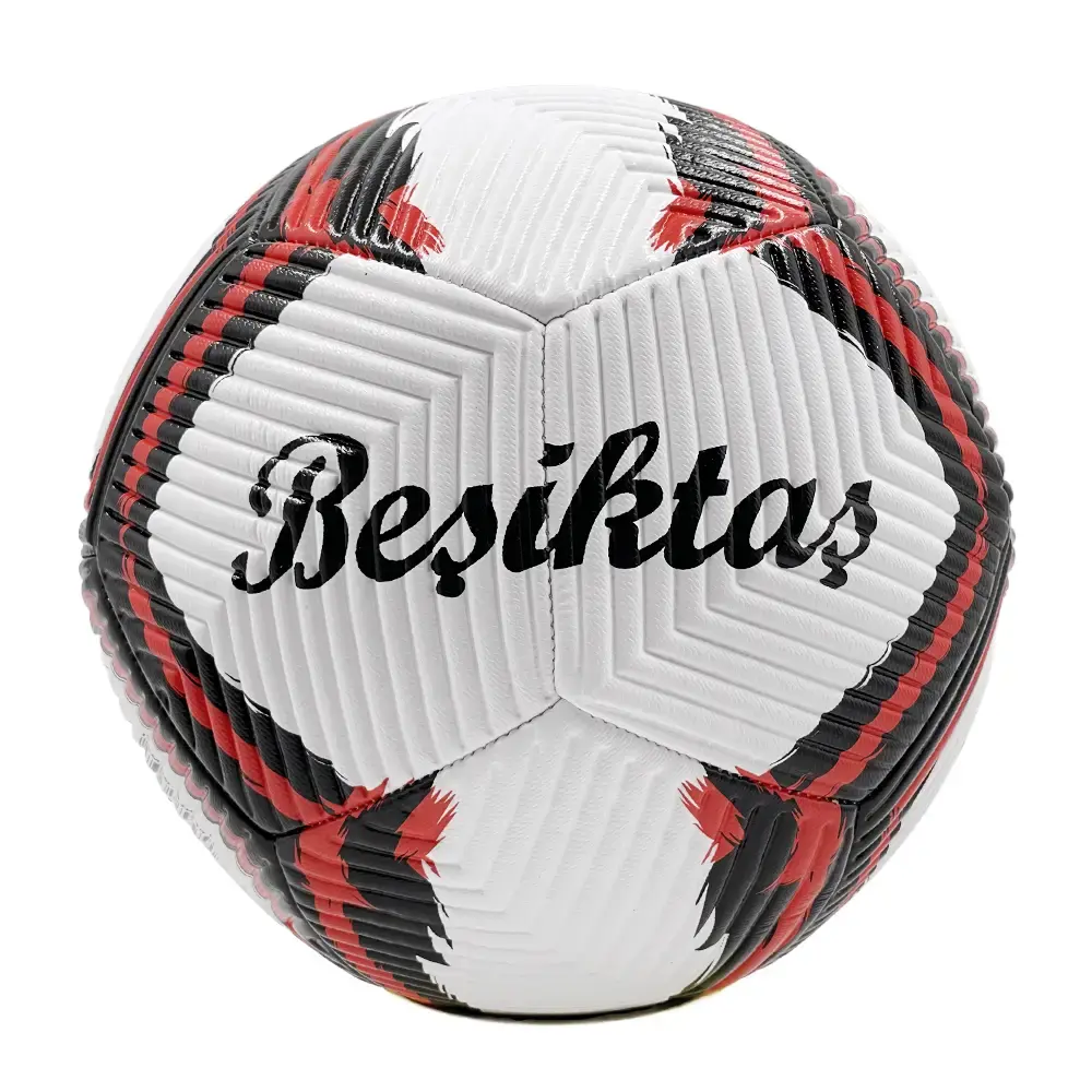 Beşiktaş Futbol Topu Lines Siyah-Beyaz - 2