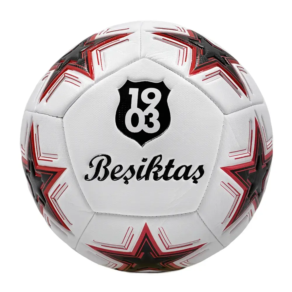 Beşiktaş Futbol Topu Star Siyah-Beyaz - 1