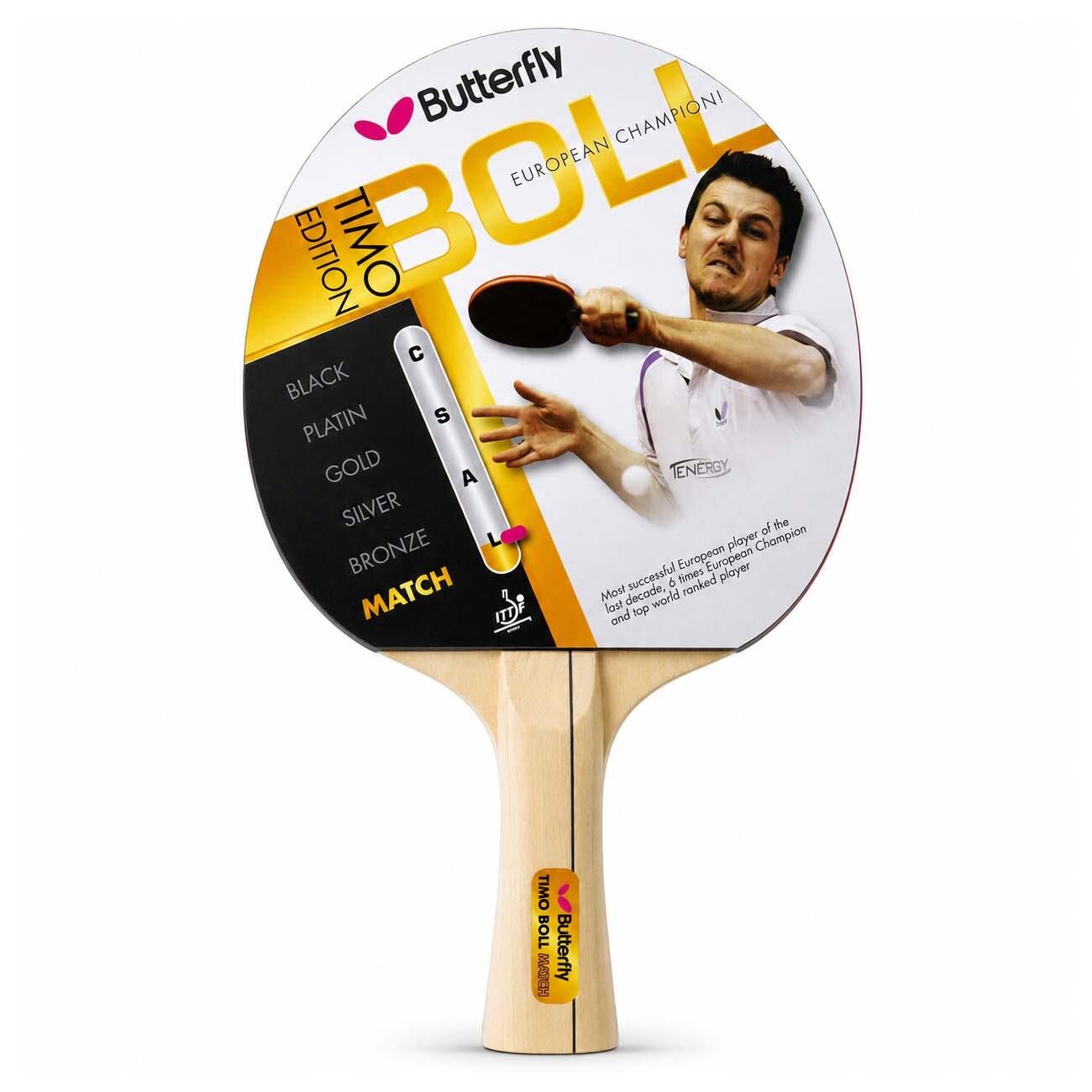 Butterfly 85005 Timo Boll Match Masa Tenisi Raketi Beyaz - 1