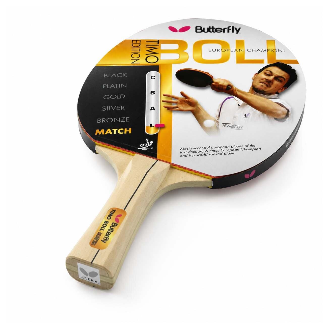 Butterfly 85005 Timo Boll Match Masa Tenisi Raketi Beyaz - 4