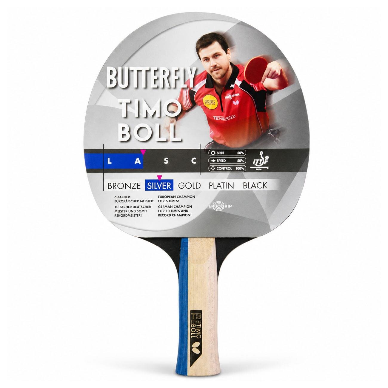 Butterfly 85016S Timo Boll Masa Tenisi Raketi Gri - 4