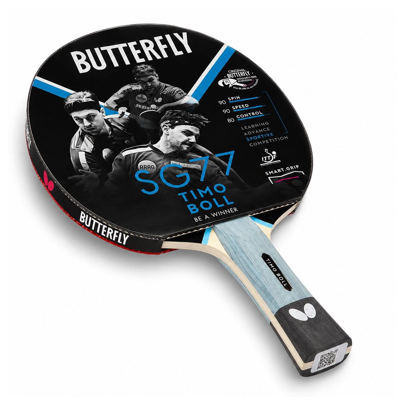 Butterfly 85027S Timo Boll SG77 Masa Tenisi Raketi Siyah - 2