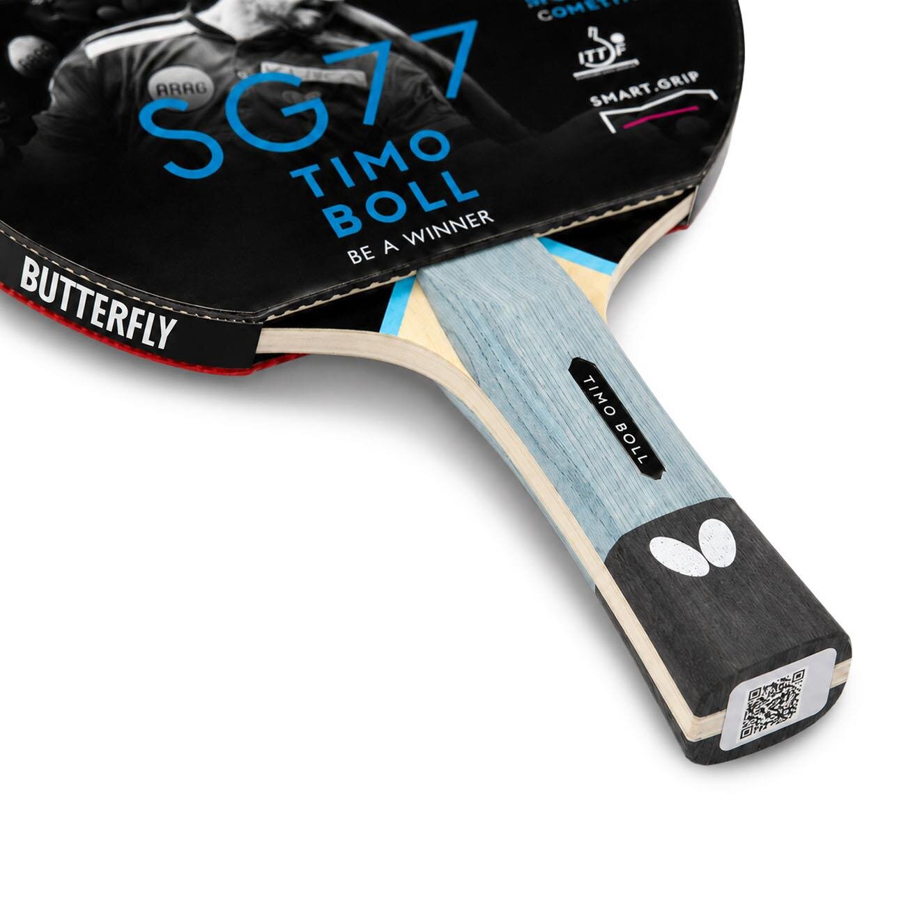 Butterfly 85027S Timo Boll SG77 Masa Tenisi Raketi Siyah - 5