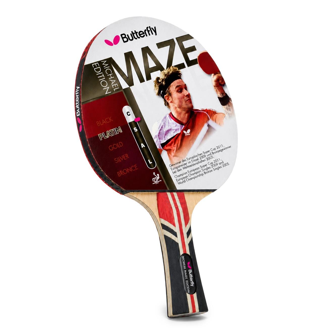 Butterfly 85064 Michael Maze Masa Tenisi Raketi Platin - 1
