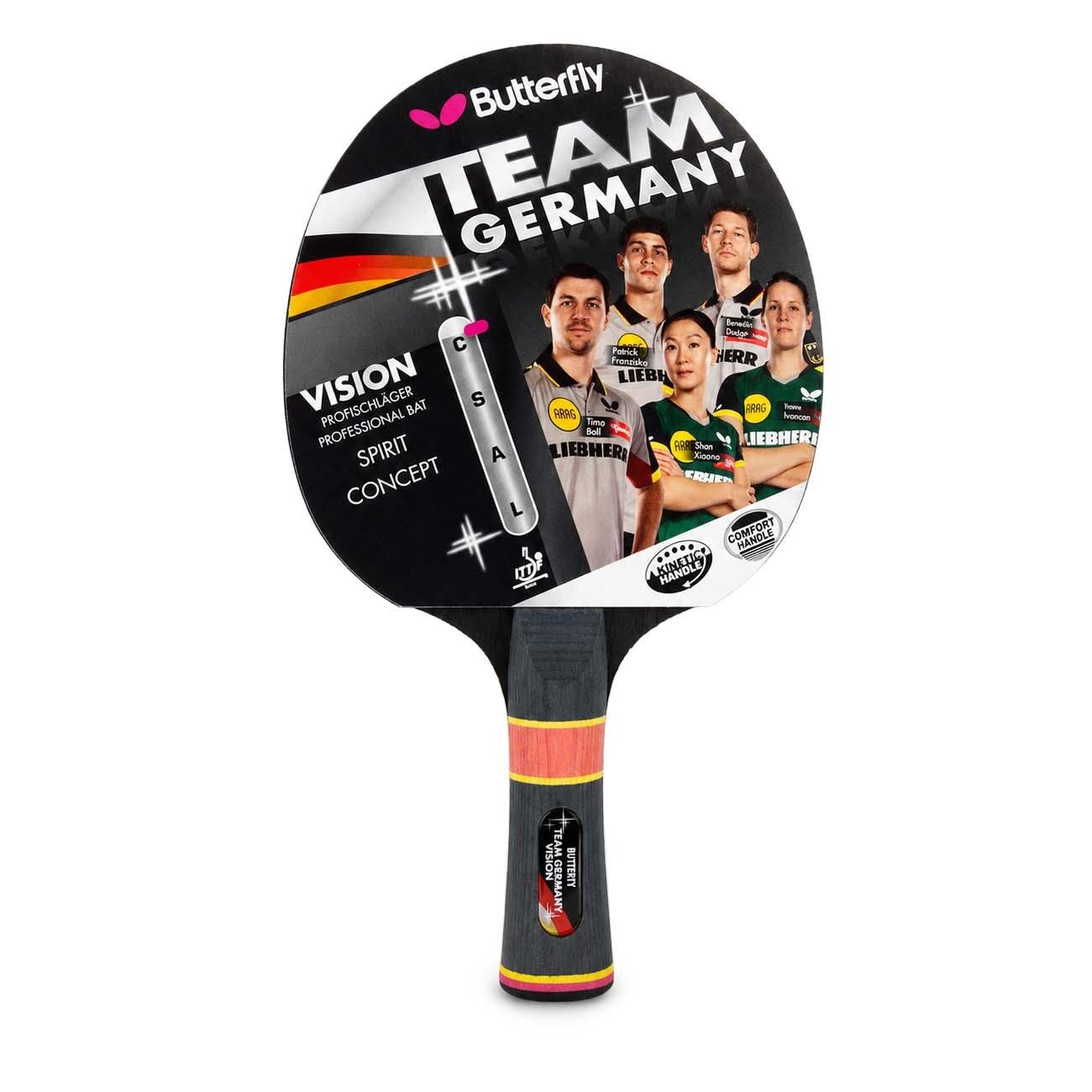 Butterfly 85092 Team Germany Vision Masa Tenisi Raketi Siyah - 1