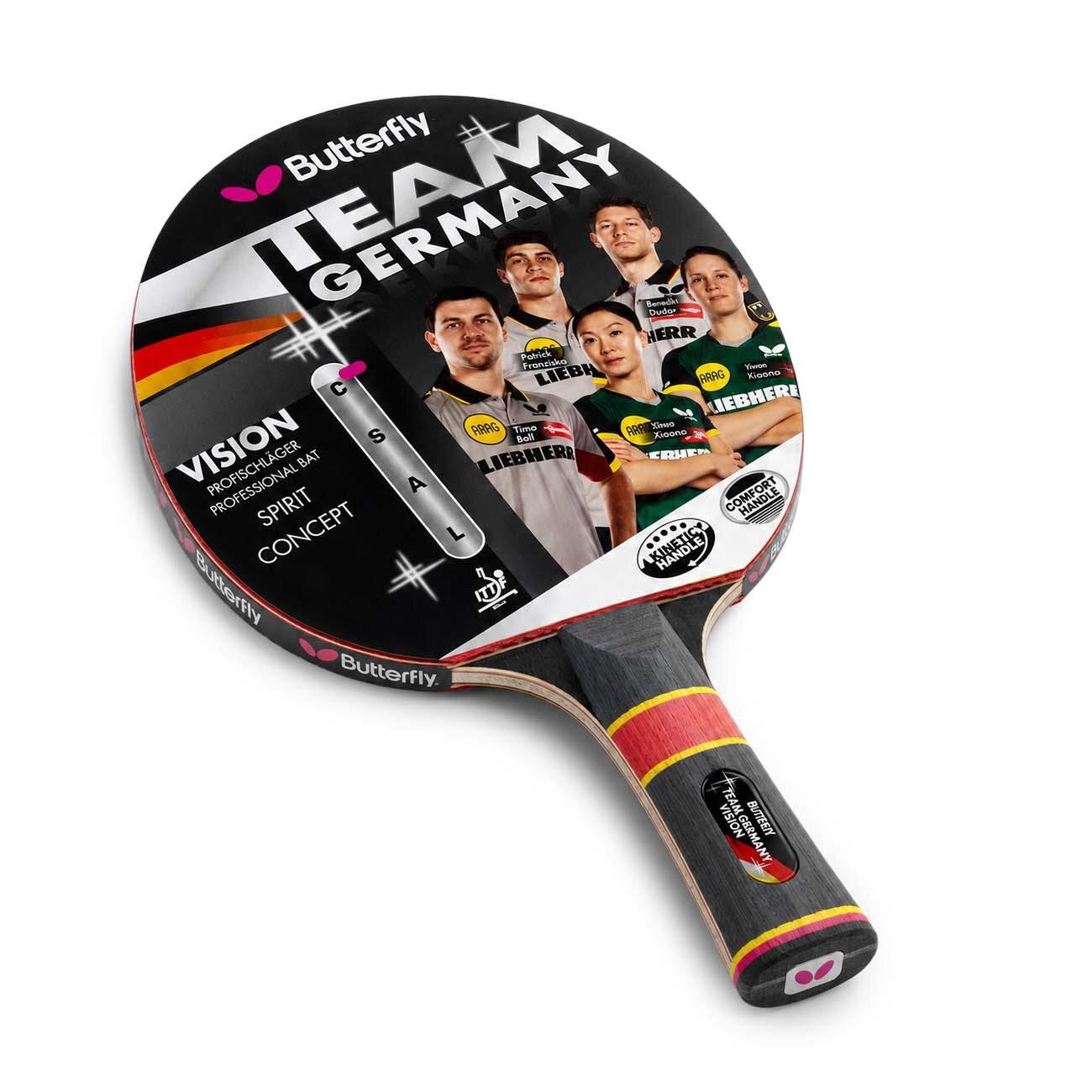 Butterfly 85092 Team Germany Vision Masa Tenisi Raketi Siyah - 3