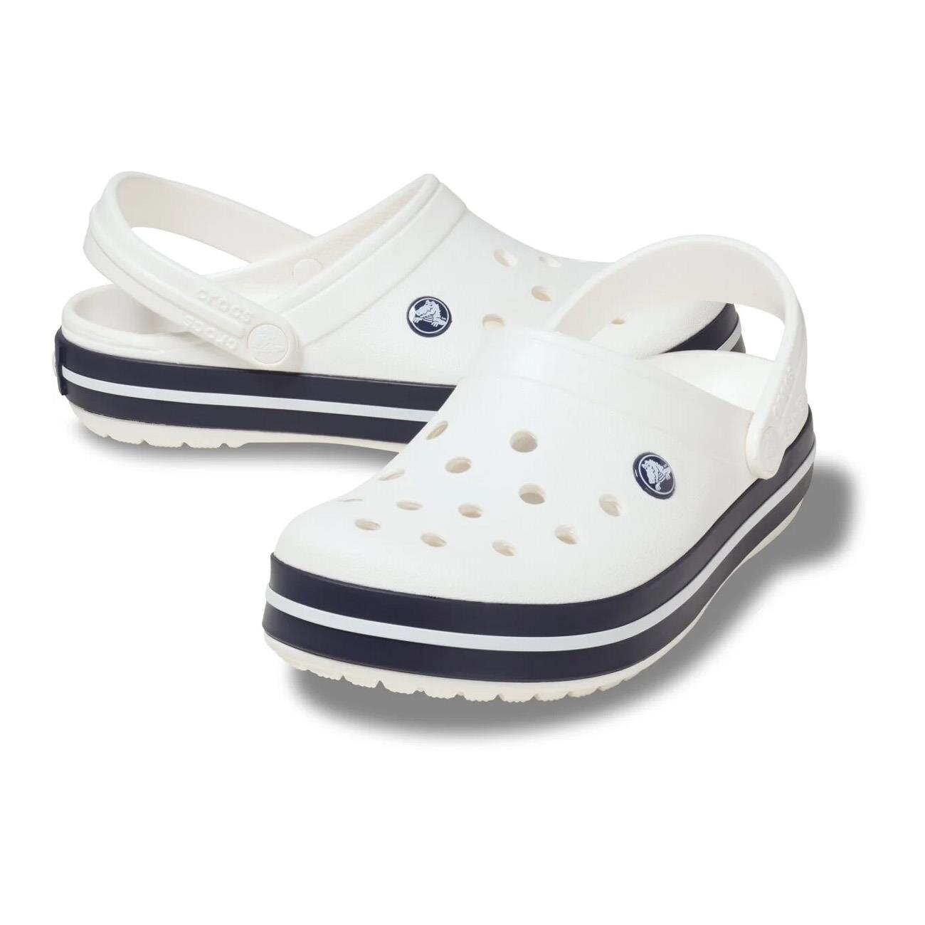 Crocs 11016 Crocband Unisex Beyaz-Lacivert Terlik - 3