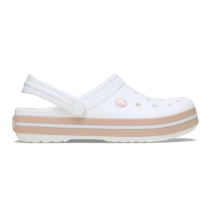 Crocs 11016 Crocband Beyaz-Pembe Kadın Terlik - Crocs