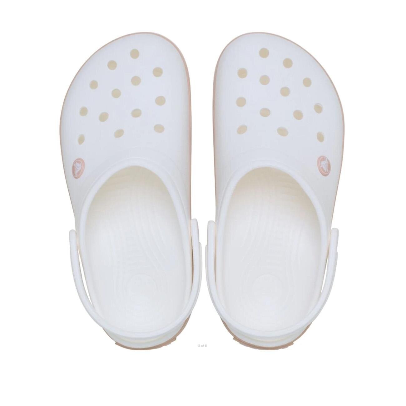 Crocs 11016 Crocband Beyaz-Pembe Kadın Terlik - 4