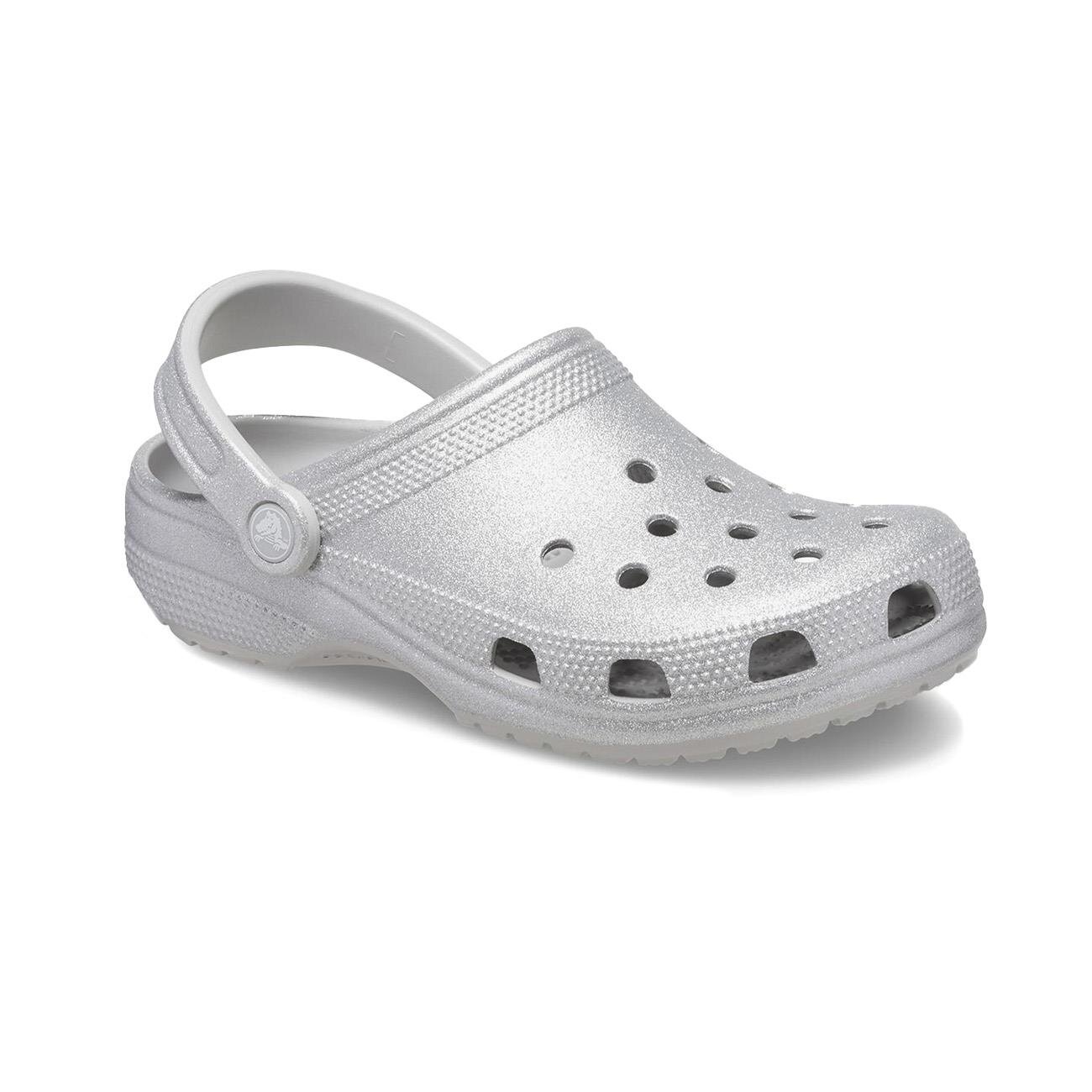 Crocs 205942 Classic Glitter Clog Gümüş - 2
