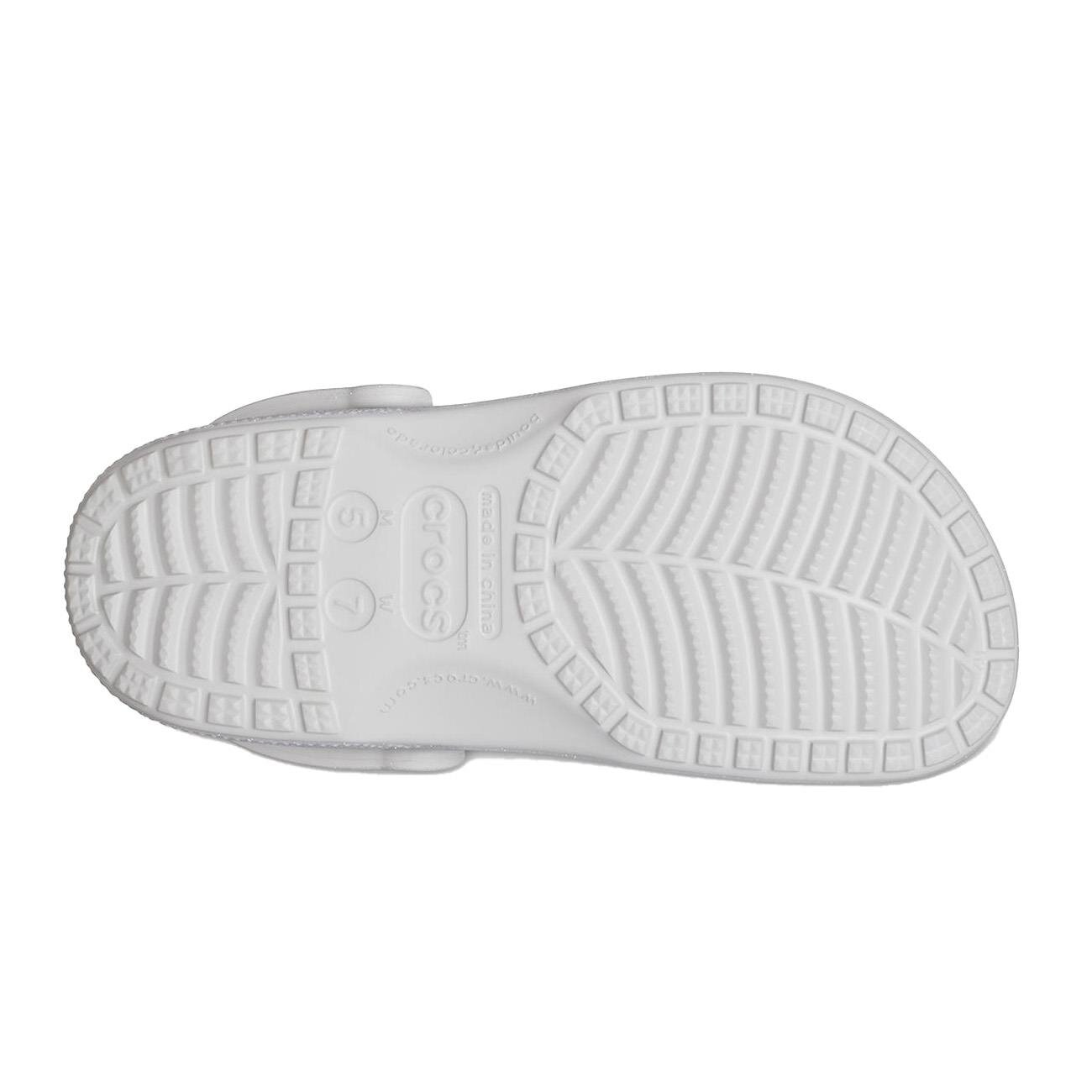 Crocs 205942 Classic Glitter Clog Gümüş - 4