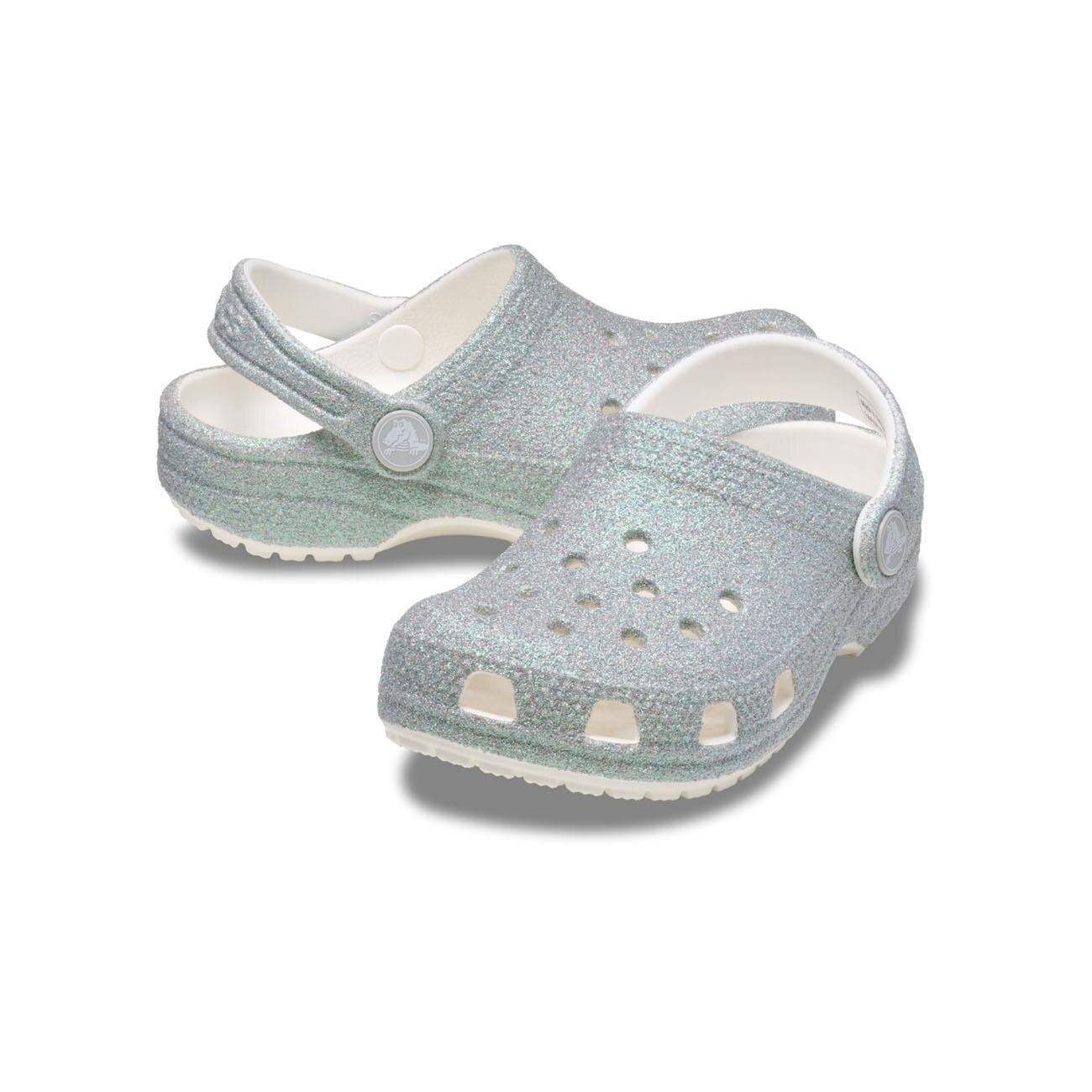 Crocs 210985 Classic Iridescent Glitter CgT Beyaz - 3