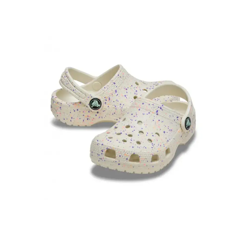 Crocs 212669 Classic Glow Paint SplatterCgT Terlik Krem - 2