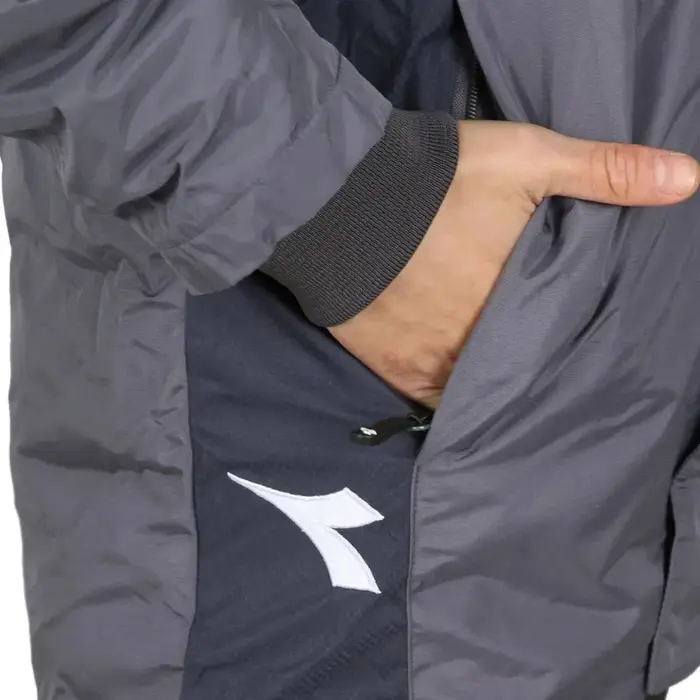 Diadora 1090030 Forza Anorak Uzun Mont Antrasit - 4
