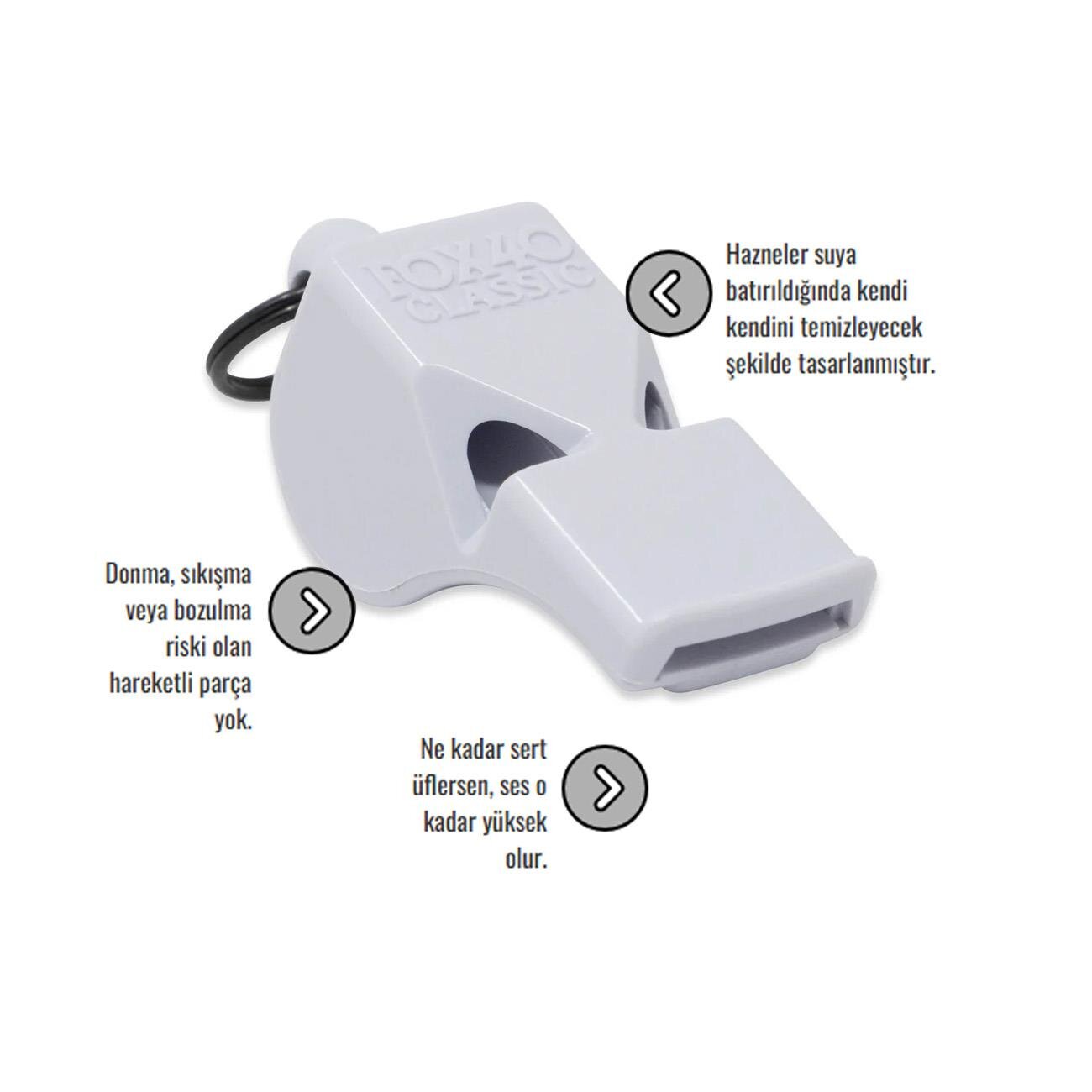 Fox 40 9902 Classic Safety Düdük Beyaz - 2