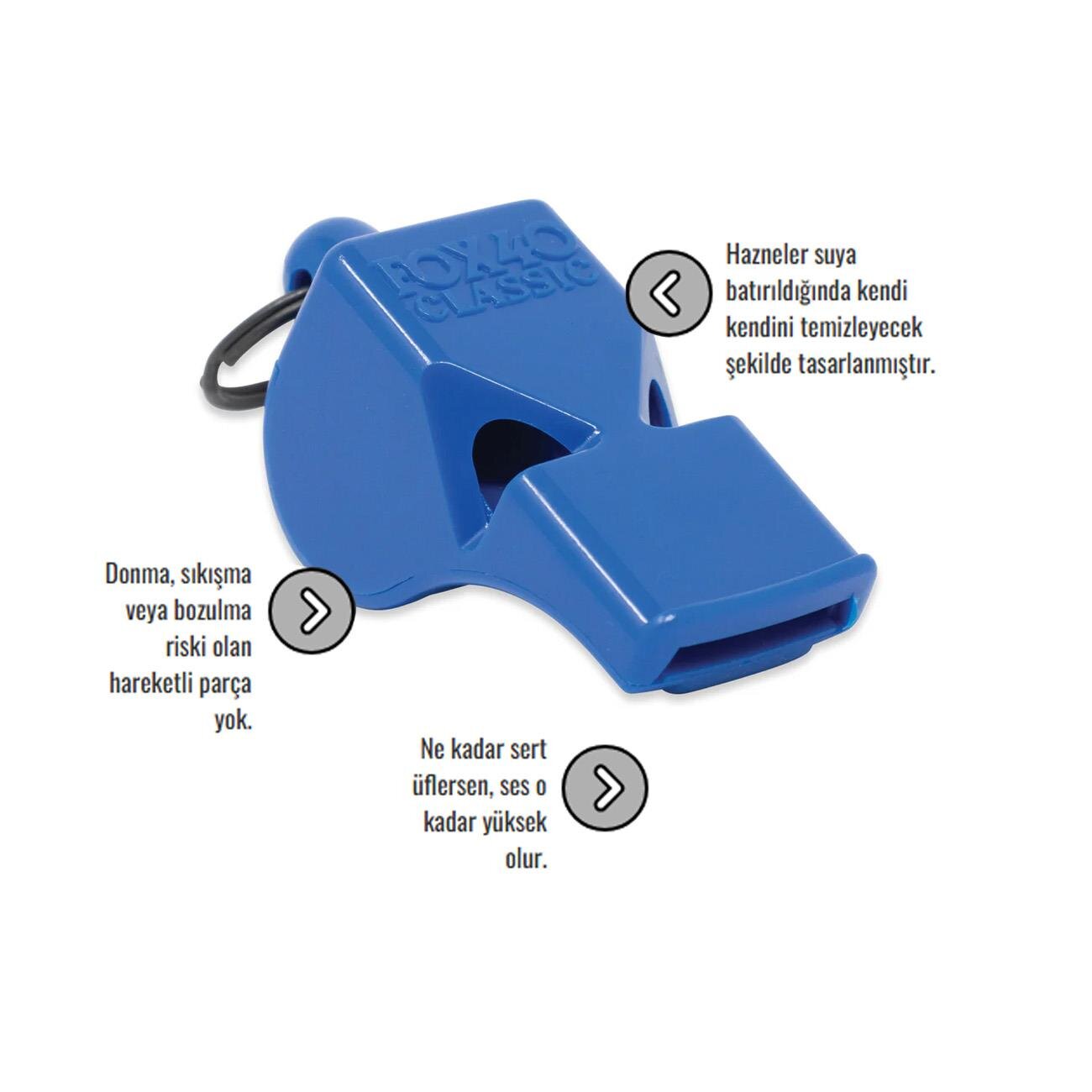 Fox 40 9902 Classic Safety Düdük Mavi - 2