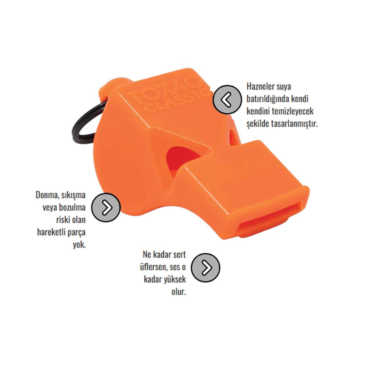 Fox 40 9902 Classic Safety Düdük Turuncu - 2