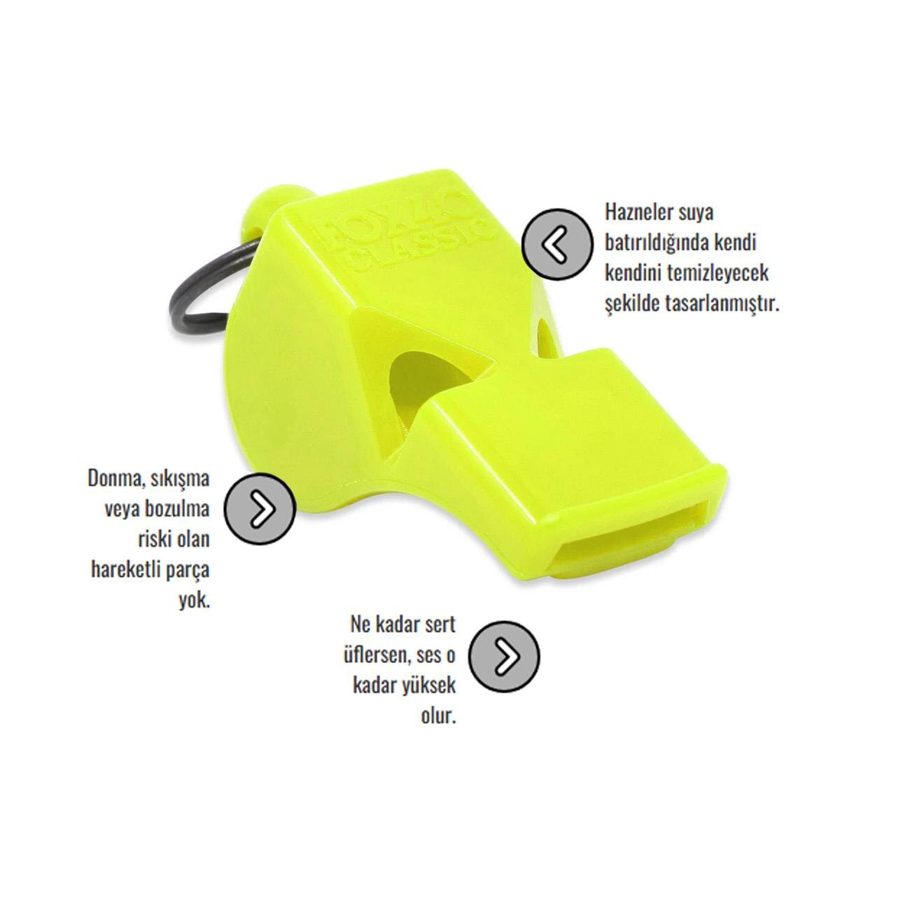 Fox 40 9902 Classic Safety Düdük Yeşil - 2