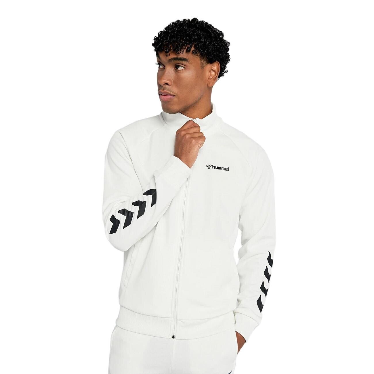 Hummel 921133 Falconzo Zip Eşofman Üstü Beyaz - 5