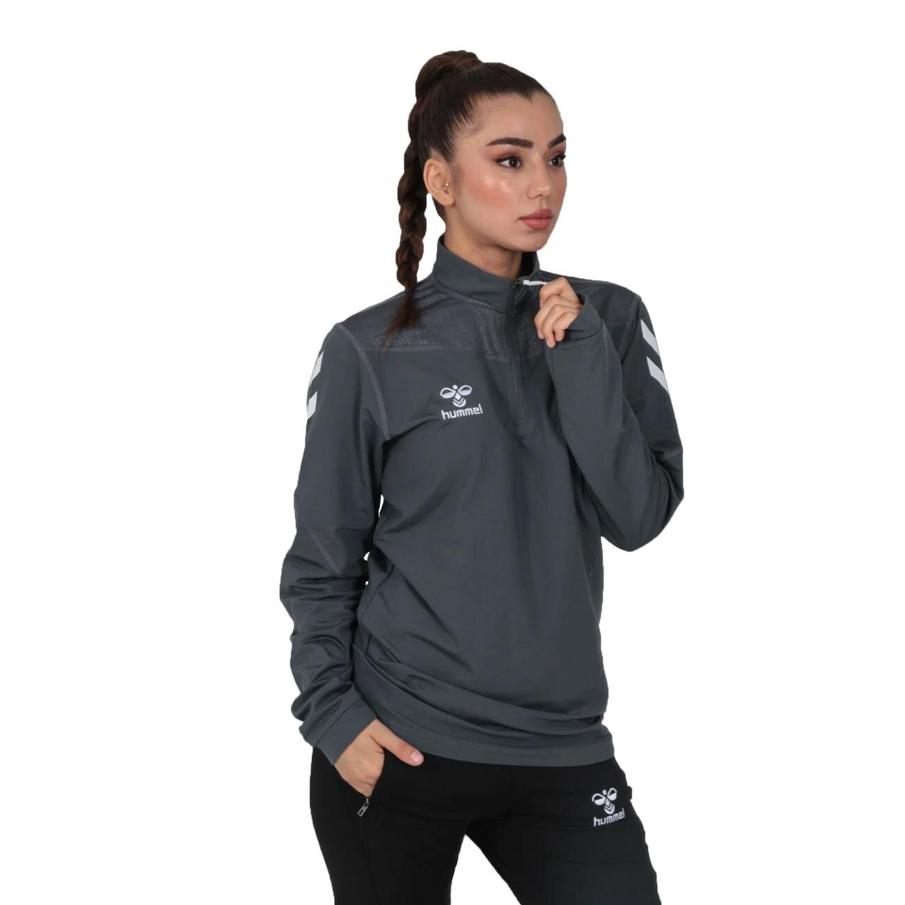 Hummel 922220 Oregon Antrenman Eşofman Üstü Antrasit - 2