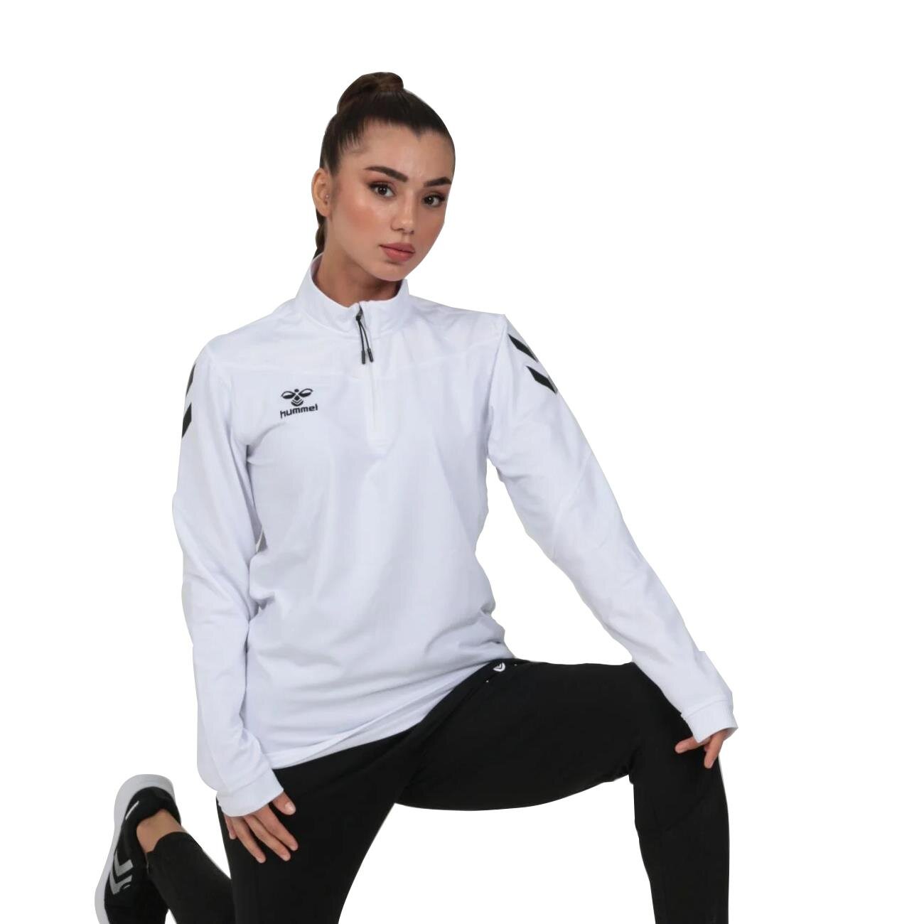 Hummel 922220 Oregon Antrenman Eşofman Üstü Beyaz - 2