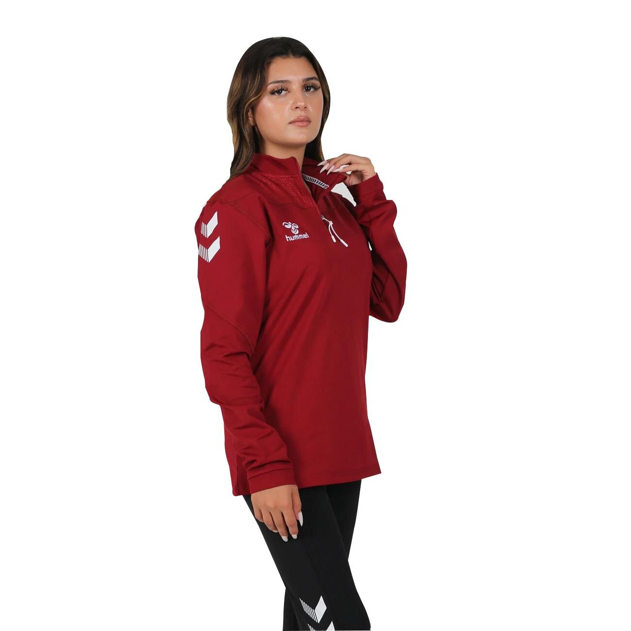 Hummel 922220 Oregon Antrenman Eşofman Üstü Bordo - 2