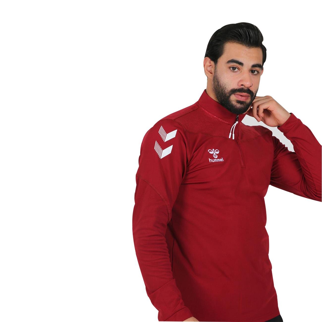 Hummel 922220 Oregon Antrenman Eşofman Üstü Bordo - 4