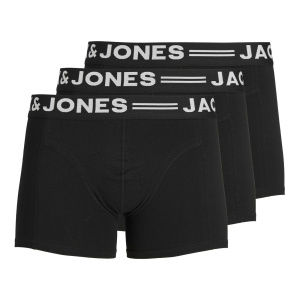 Jack & Jones 12081832 3'lü boxer Siyah Beyaz 