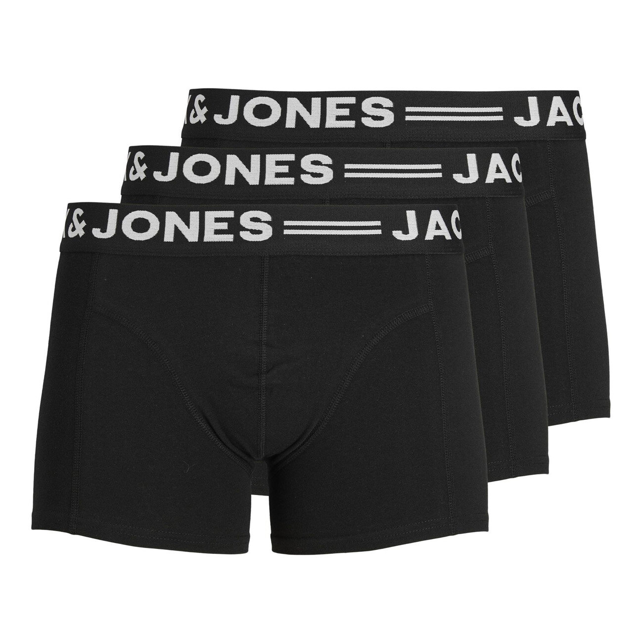 Jack & Jones 12081832 3'lü boxer Siyah Beyaz - 1