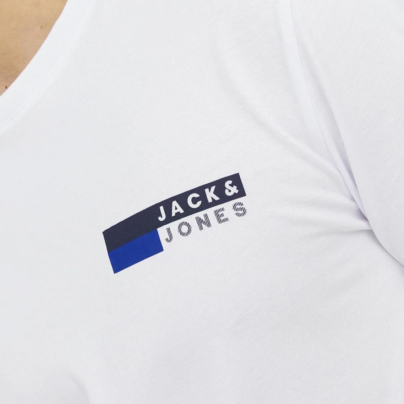 Jack & Jones 12233999 Jjecorp Logo Erkek Beyaz Tişört - 4