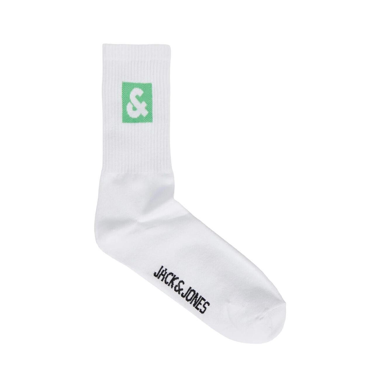 Jack & Jones 12241119 Jacdan Logo Tennis Çorap 5'li Beyaz & - 2
