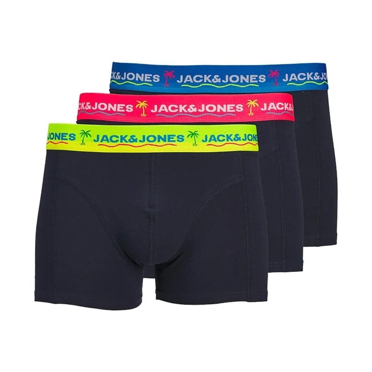 Jack & Jones 12250609 Jacthomas Solid 3'lü Boxer Lacivert - 1