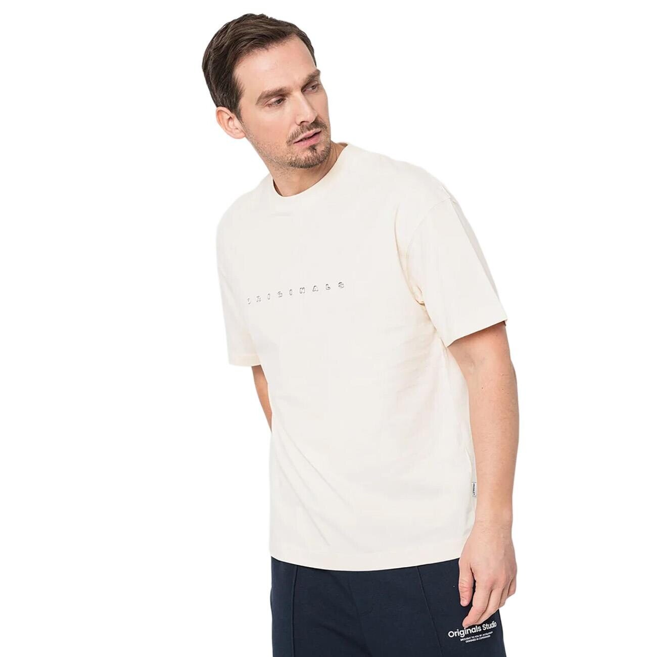 Jack & Jones 12251966 Joreaster Activity Tişört Krem - 2