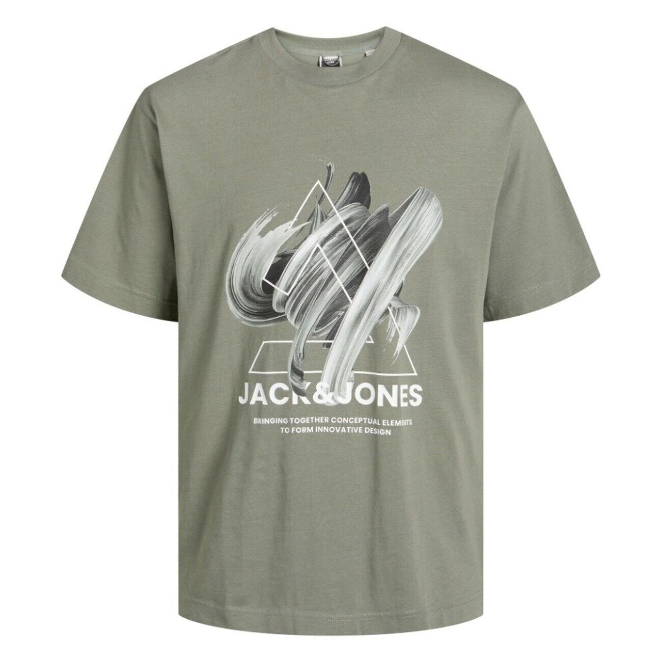 Jack & Jones 12254609 Jcotint Tişört Ss Crew Neck Yeşil - 1